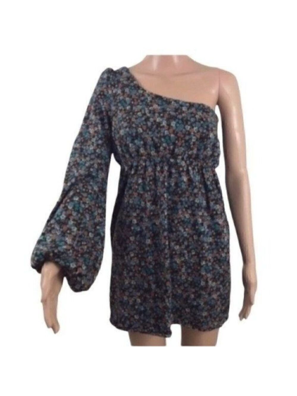 Judith March one bell sleeve one sleeveless sleeve floral dress size small